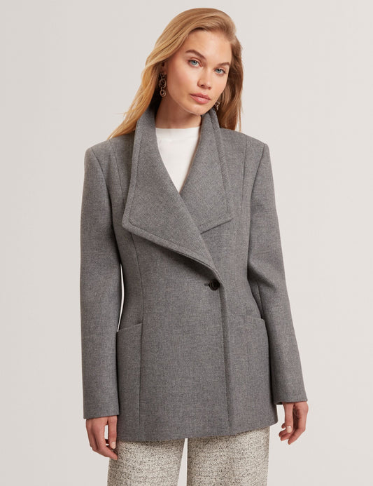 Ted Baker EVIGNA Wool Rich Hourglass Short Wrap Coat