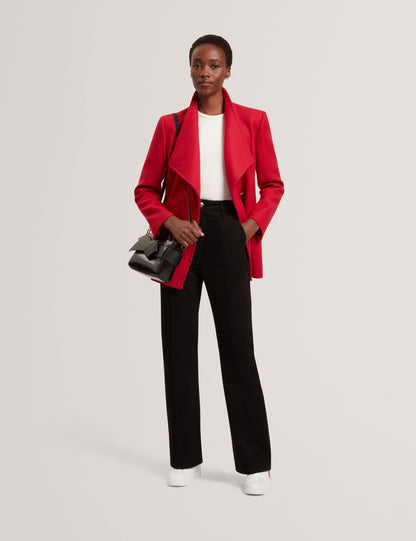 Ted Baker EVIGNA Wool Rich Hourglass Short Wrap Coat