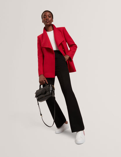 Ted Baker EVIGNA Wool Rich Hourglass Short Wrap Coat