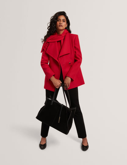 Ted Baker EVIGNA Wool Rich Hourglass Short Wrap Coat