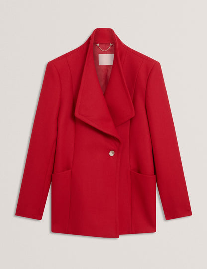 Ted Baker EVIGNA Wool Rich Hourglass Short Wrap Coat