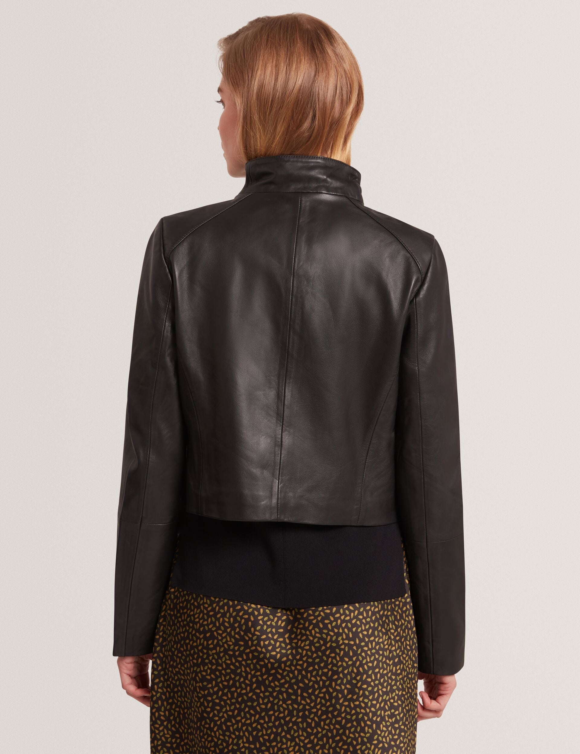 Ted Baker RIYOZE - Wrap Front Cropped Leather Jacket