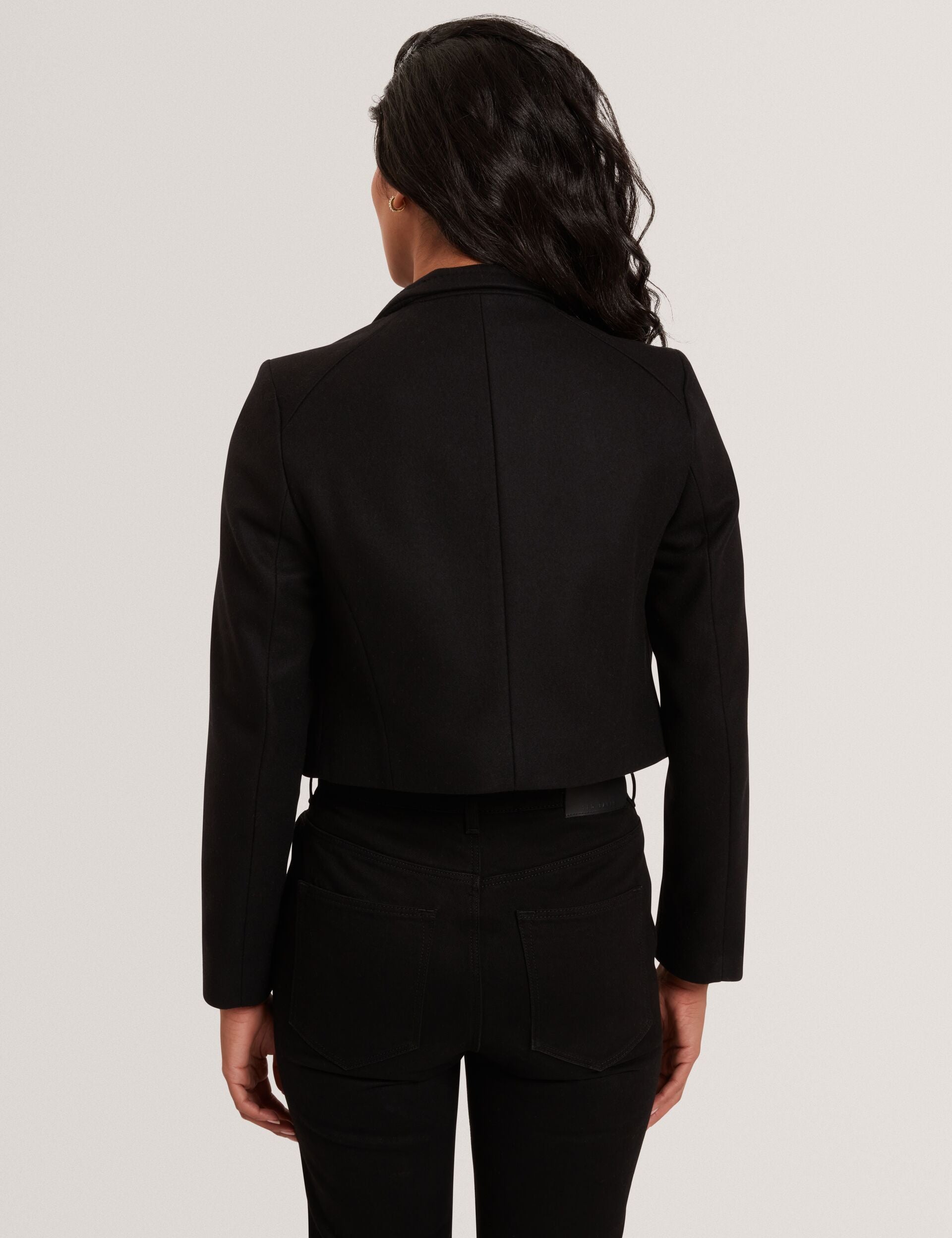 Ted Baker ROSECEE Tailored Cropped Wool Wrap Jacket