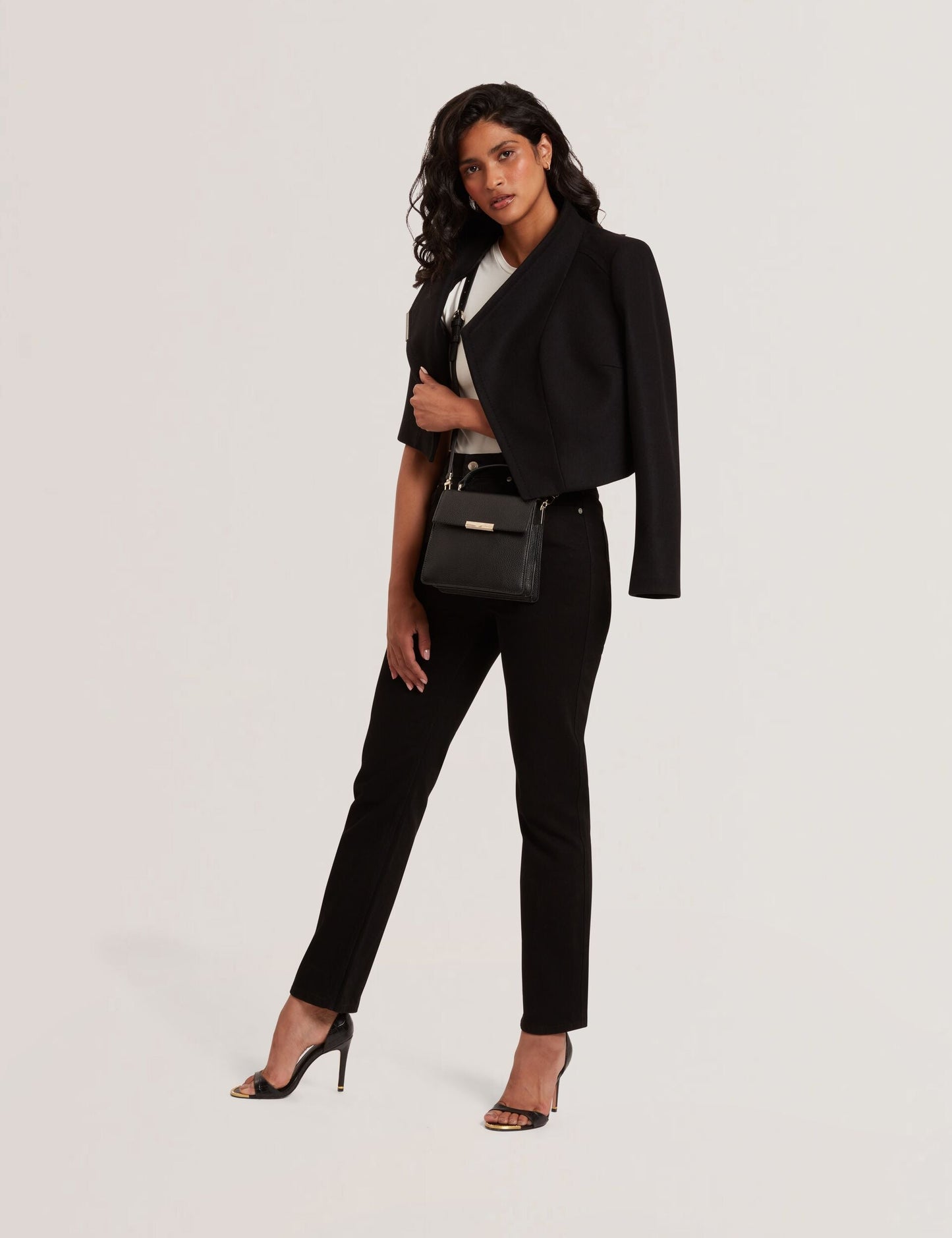 Ted Baker ROSECEE Tailored Cropped Wool Wrap Jacket