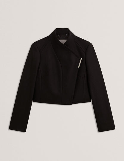 Ted Baker ROSECEE Tailored Cropped Wool Wrap Jacket