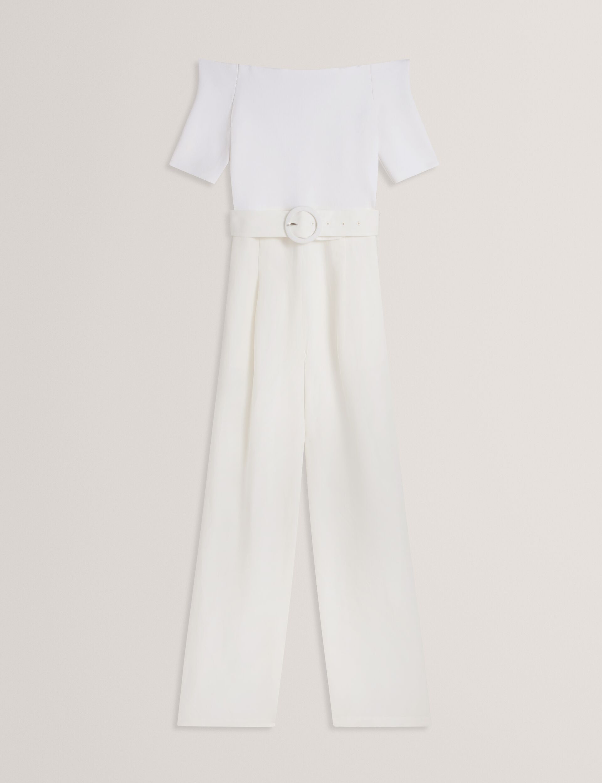 Ted Baker ANGELIY - Bardot Knit Top Wide Leg Belted Jumpsuit