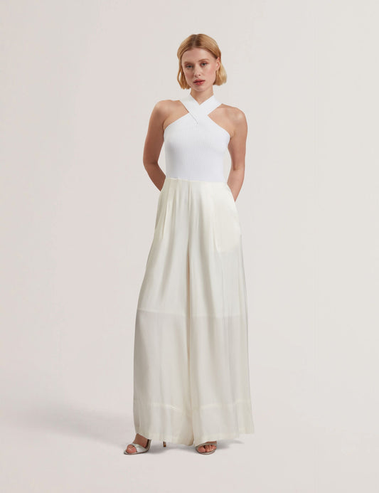 Ted Baker BAIBLU - Halter Neck Knit Bodice Jumpsuit