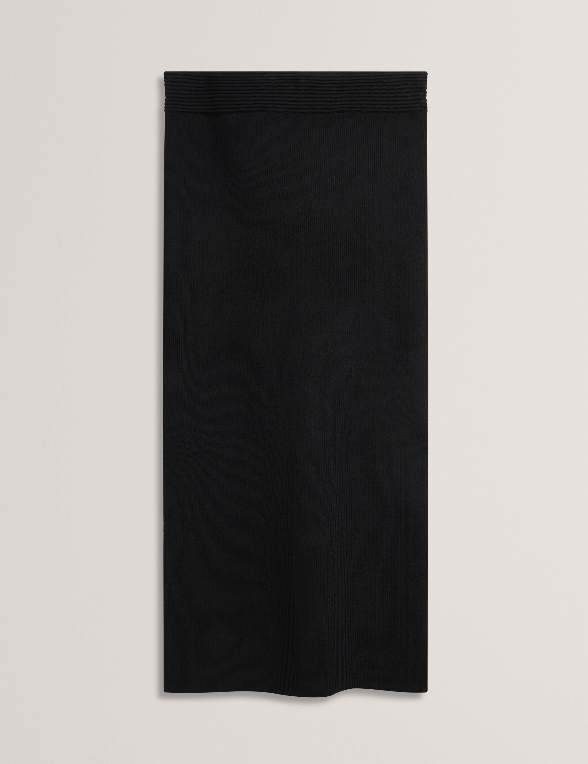 Ted Baker MAXI SKIRT WITH RIB - Black