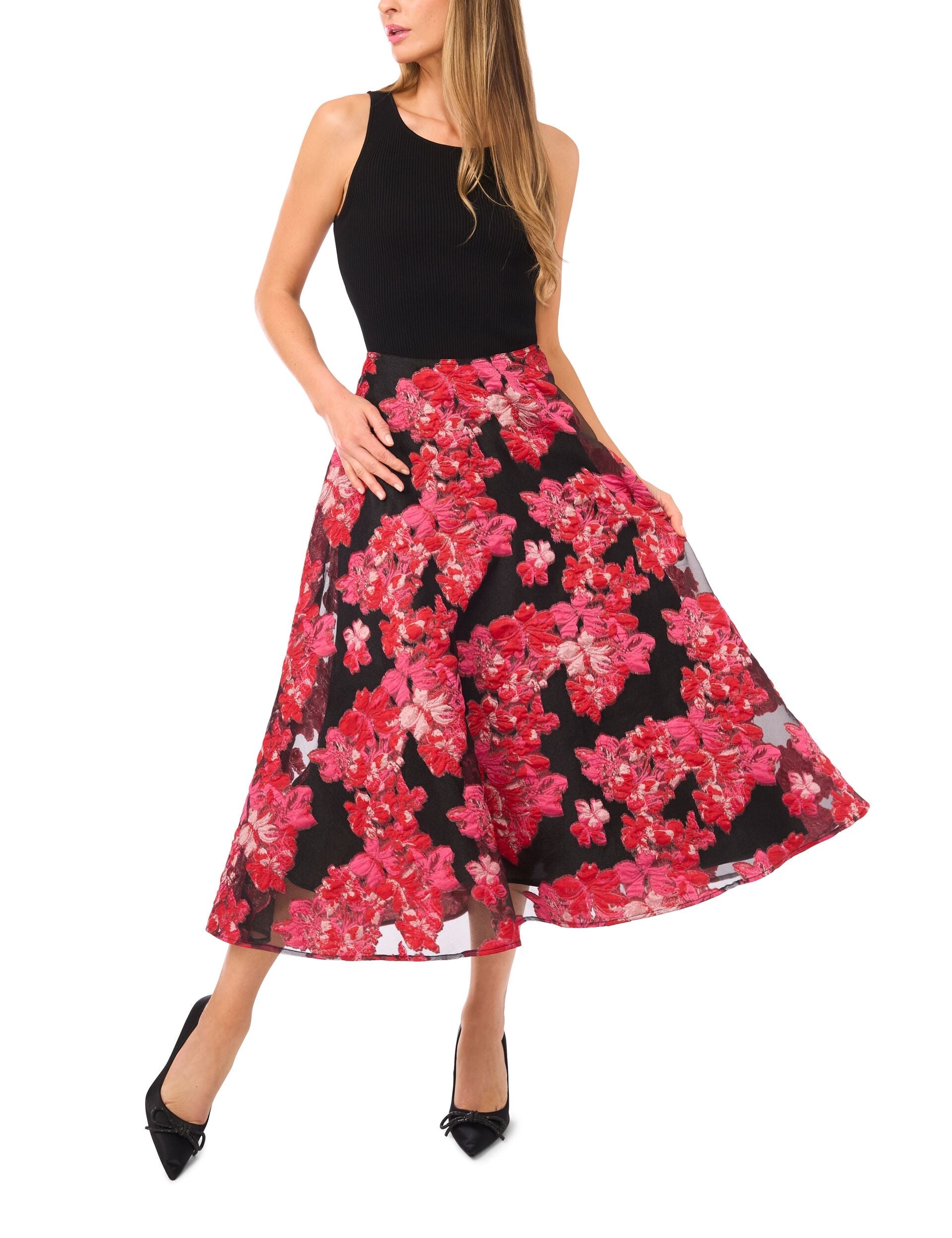 Ted Baker FIONA - Floral Brocade Midi Skirt