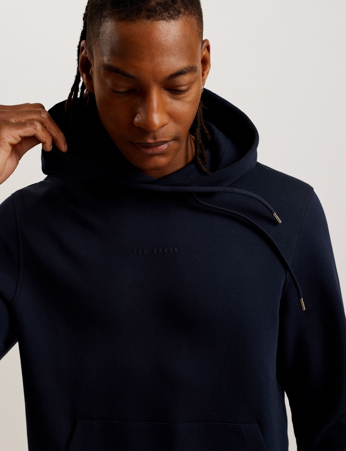 Ted Baker DROTOW - Logo Detail Cotton Blend Hoodie