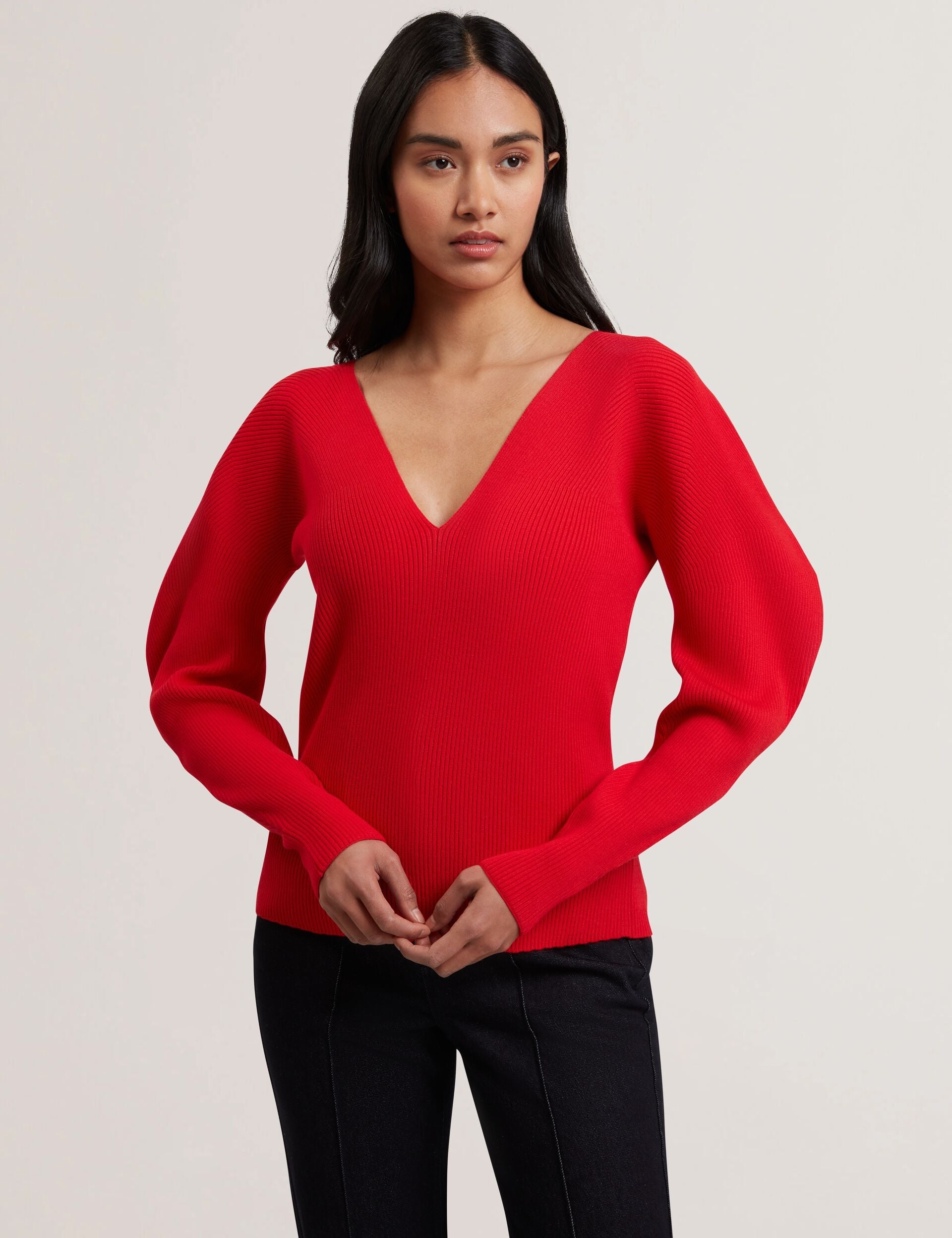 Ted Baker AMELYAA - Rib Sculpt Sleeve Sweater