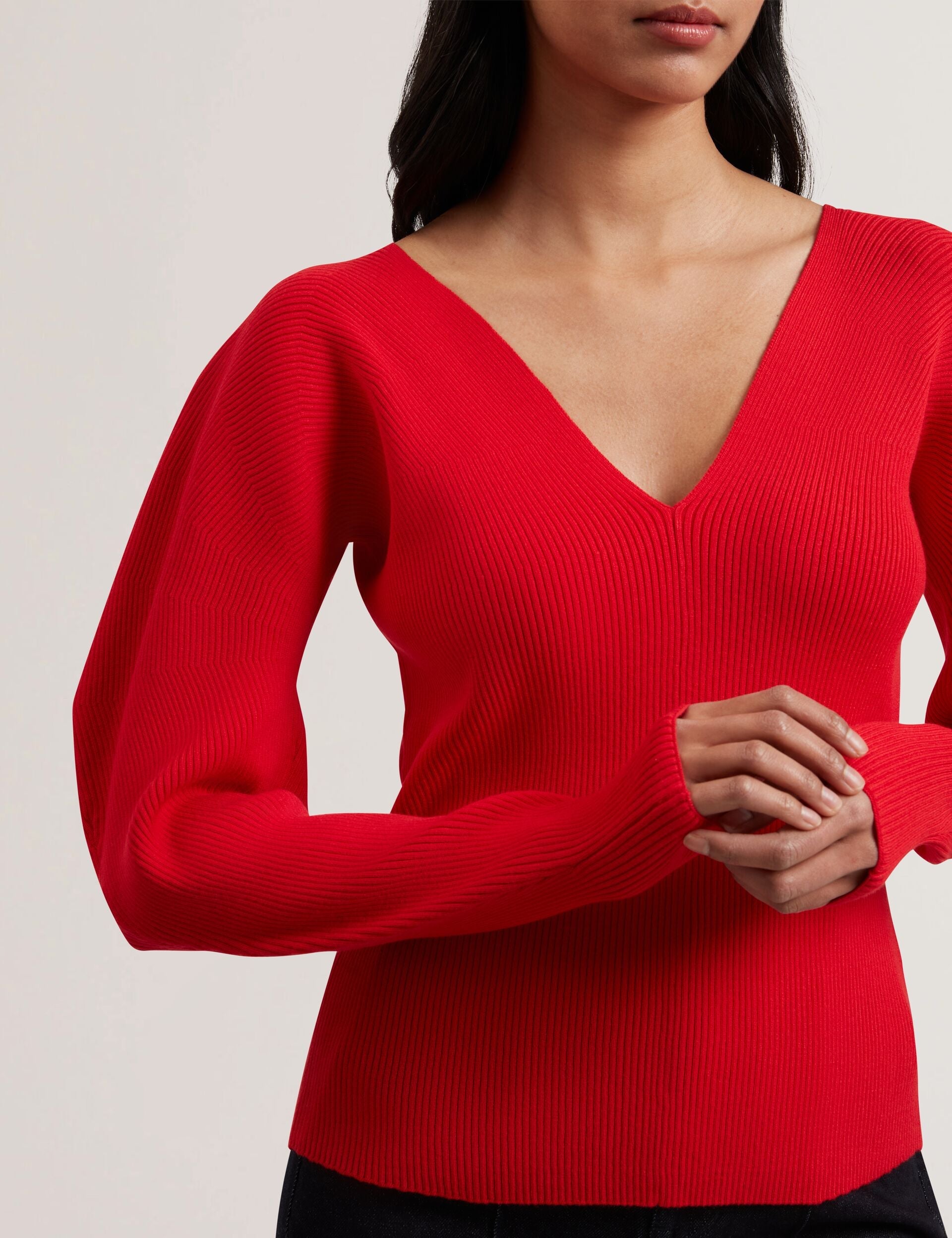 Ted Baker AMELYAA - Rib Sculpt Sleeve Sweater