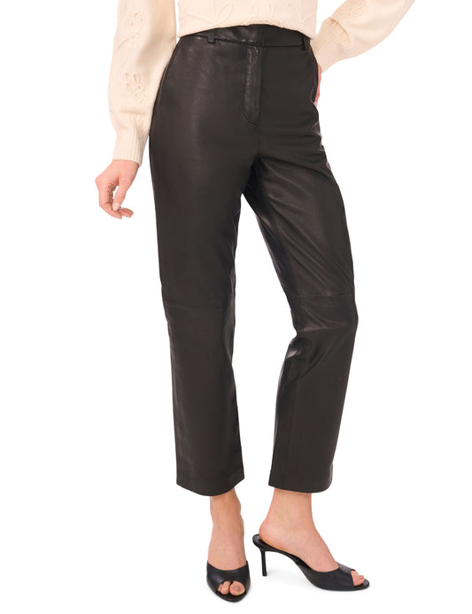 Ted Baker LYNDINA - Leather Straight Leg Trousers