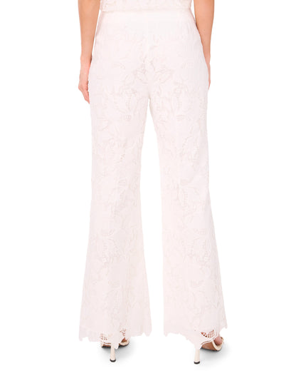 Ted Baker LACE FRONT PLEAT SUITING PANT - White