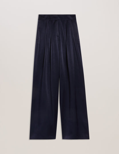 Ted Baker TEERUT - Satin Tailored Wide Flood Length Trousers