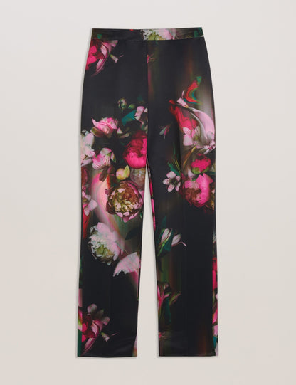 Ted Baker OKUNIT - Tapered Leg Floral Print Tailored Trousers