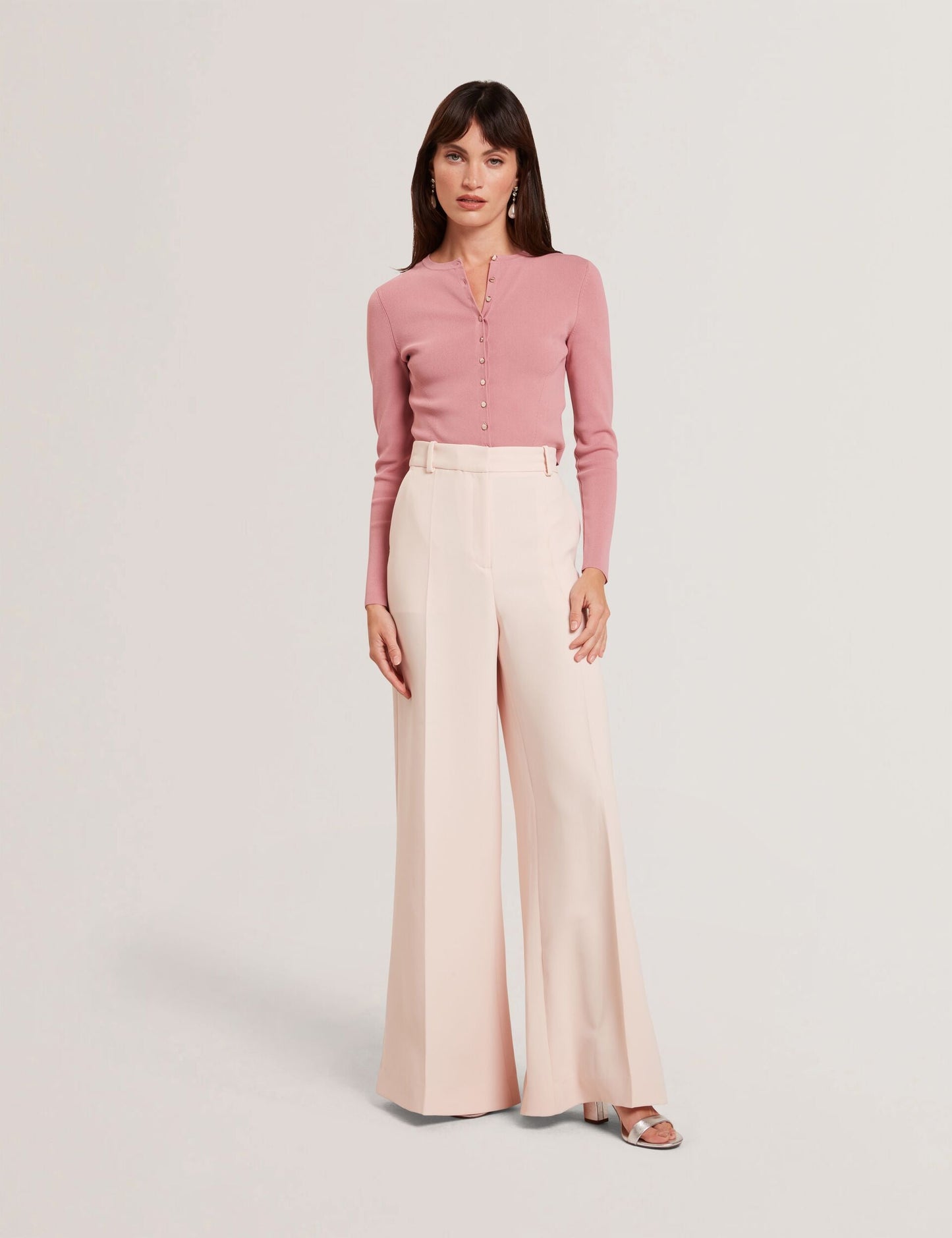 Ted Baker TRAGAT - Ultra Wide Leg Woven Tailored Trousers