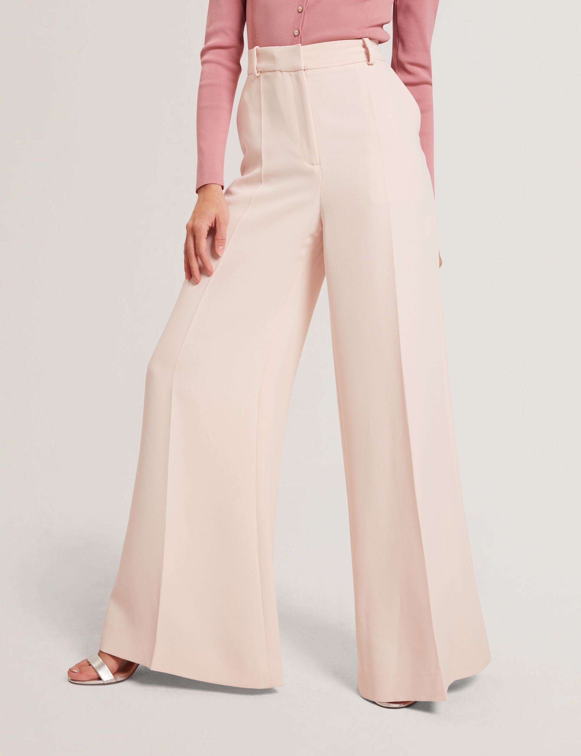 Ted Baker TRAGAT - Ultra Wide Leg Woven Tailored Trousers