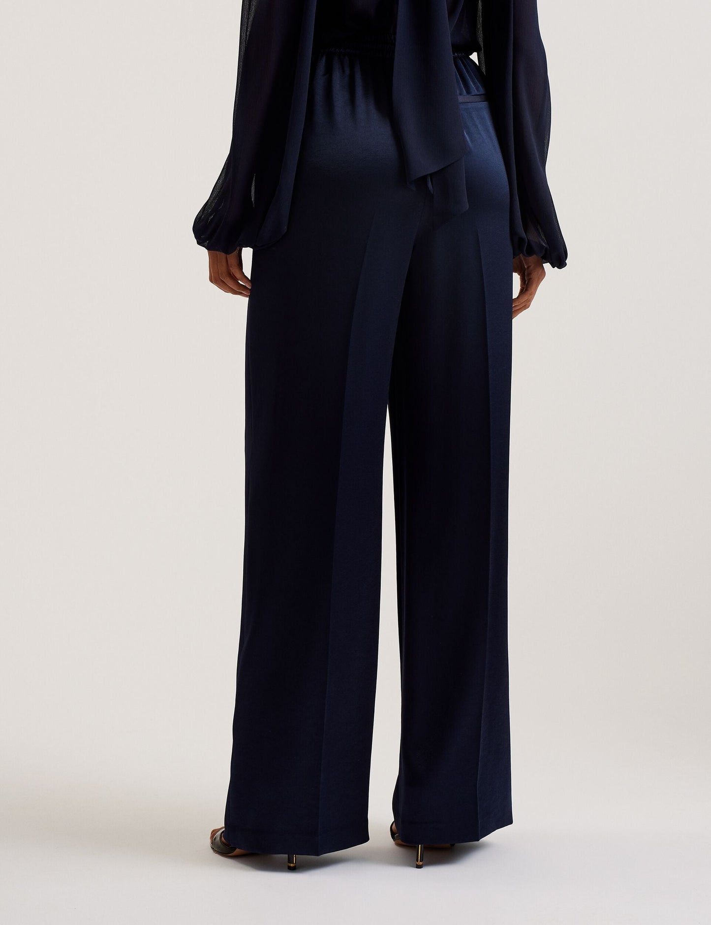 Ted Baker UMAIBO - Satin Wide Leg Drawstring Joggers