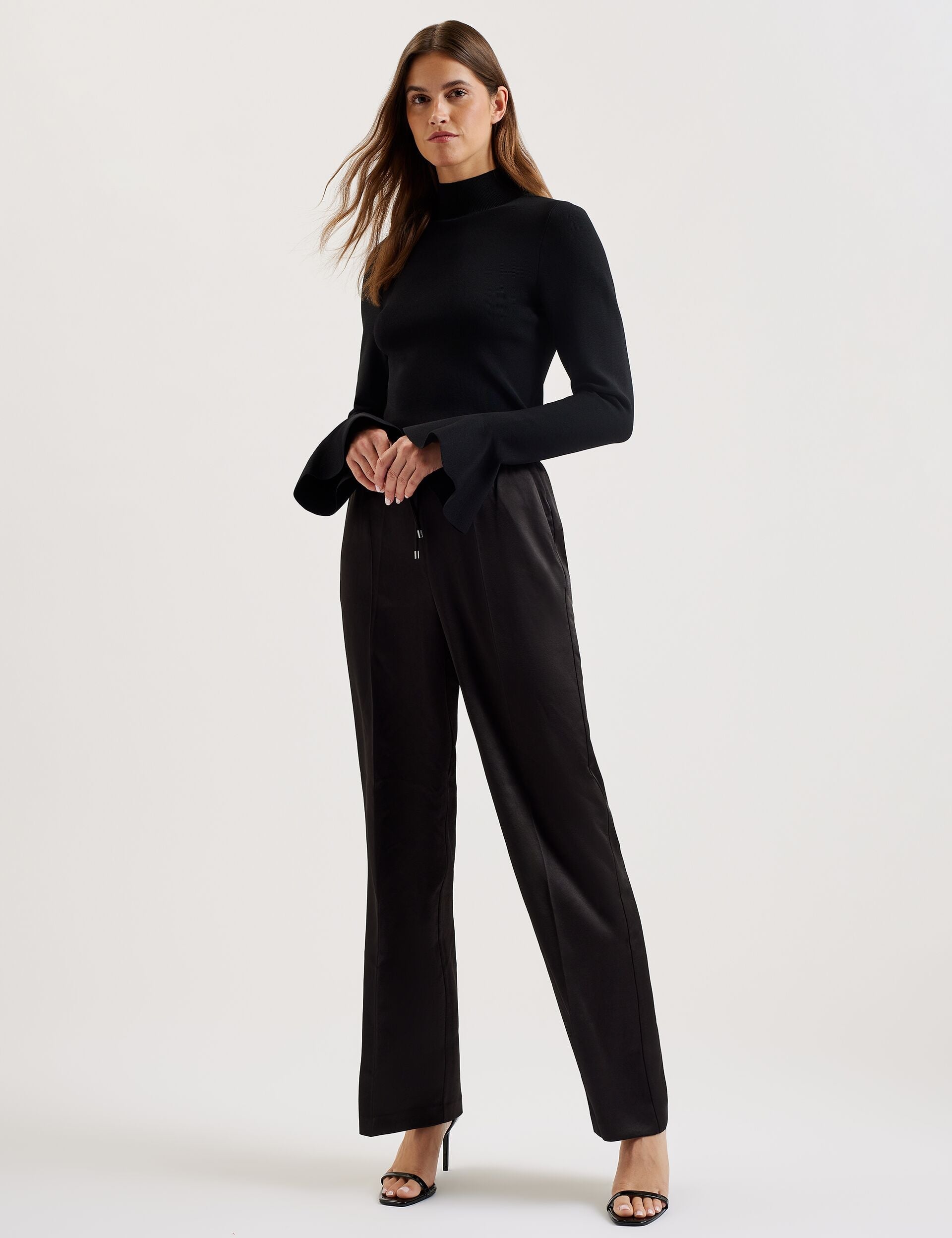 Ted Baker UMAIBO - Satin Wide Leg Drawstring Joggers