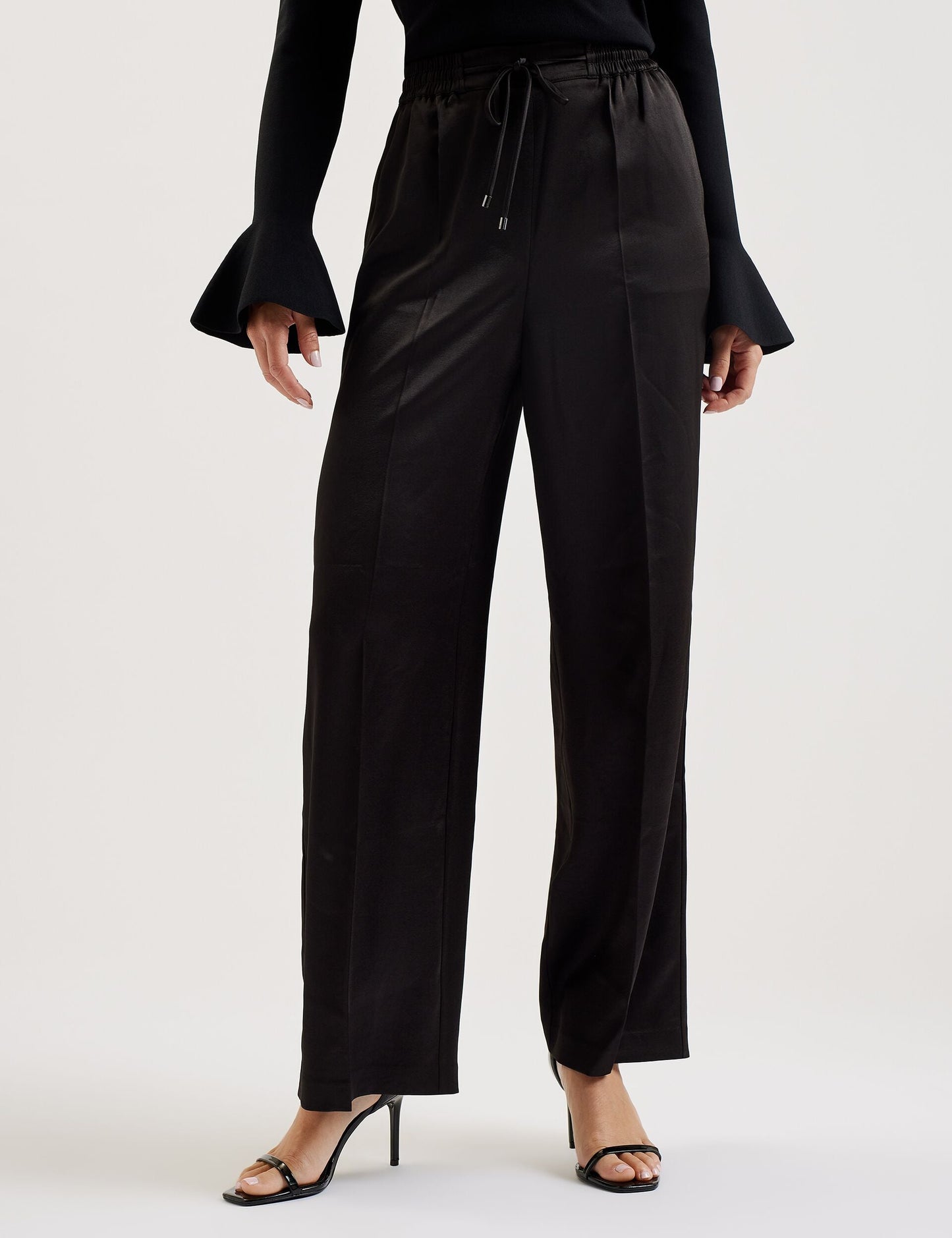Ted Baker UMAIBO - Satin Wide Leg Drawstring Joggers
