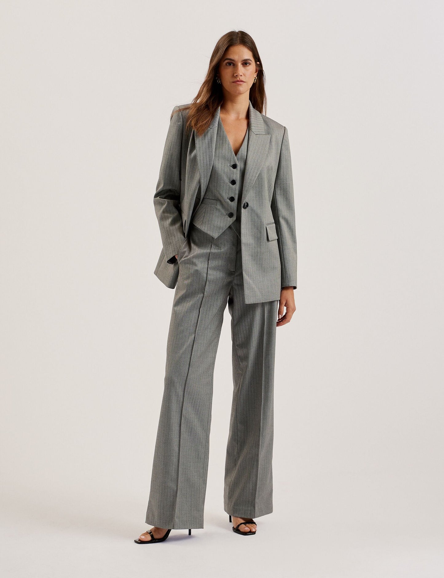 Ted Baker KOA - Oversized Herringbone Single Breasted Blazer