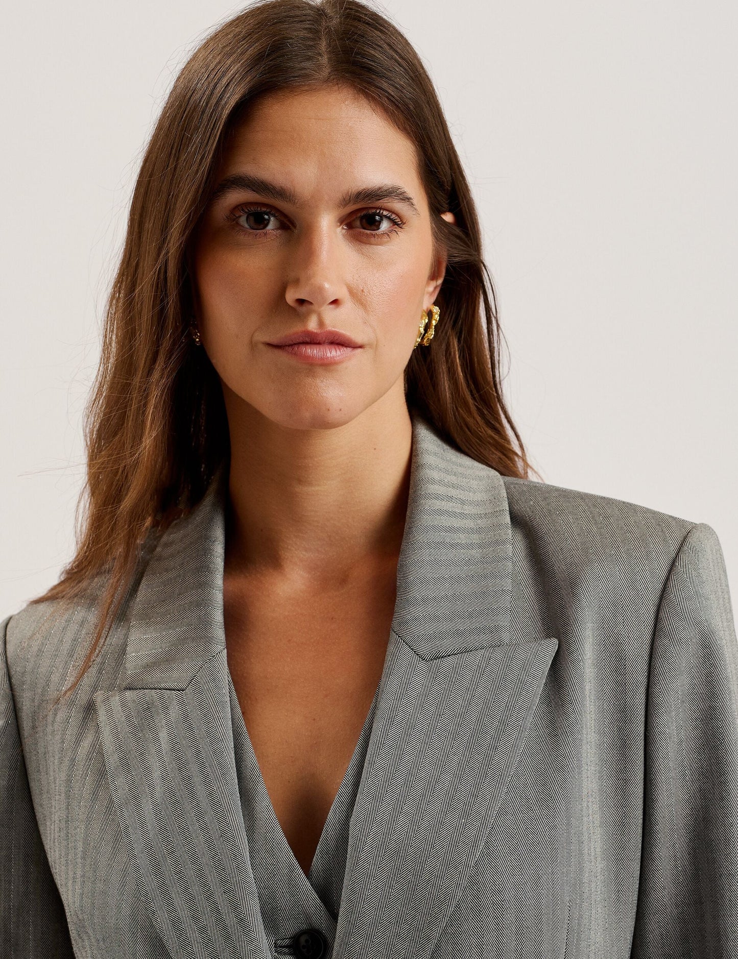 Ted Baker KOA - Oversized Herringbone Single Breasted Blazer