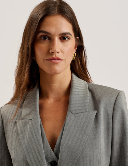 Ted Baker KOA - Oversized Herringbone Single Breasted Blazer