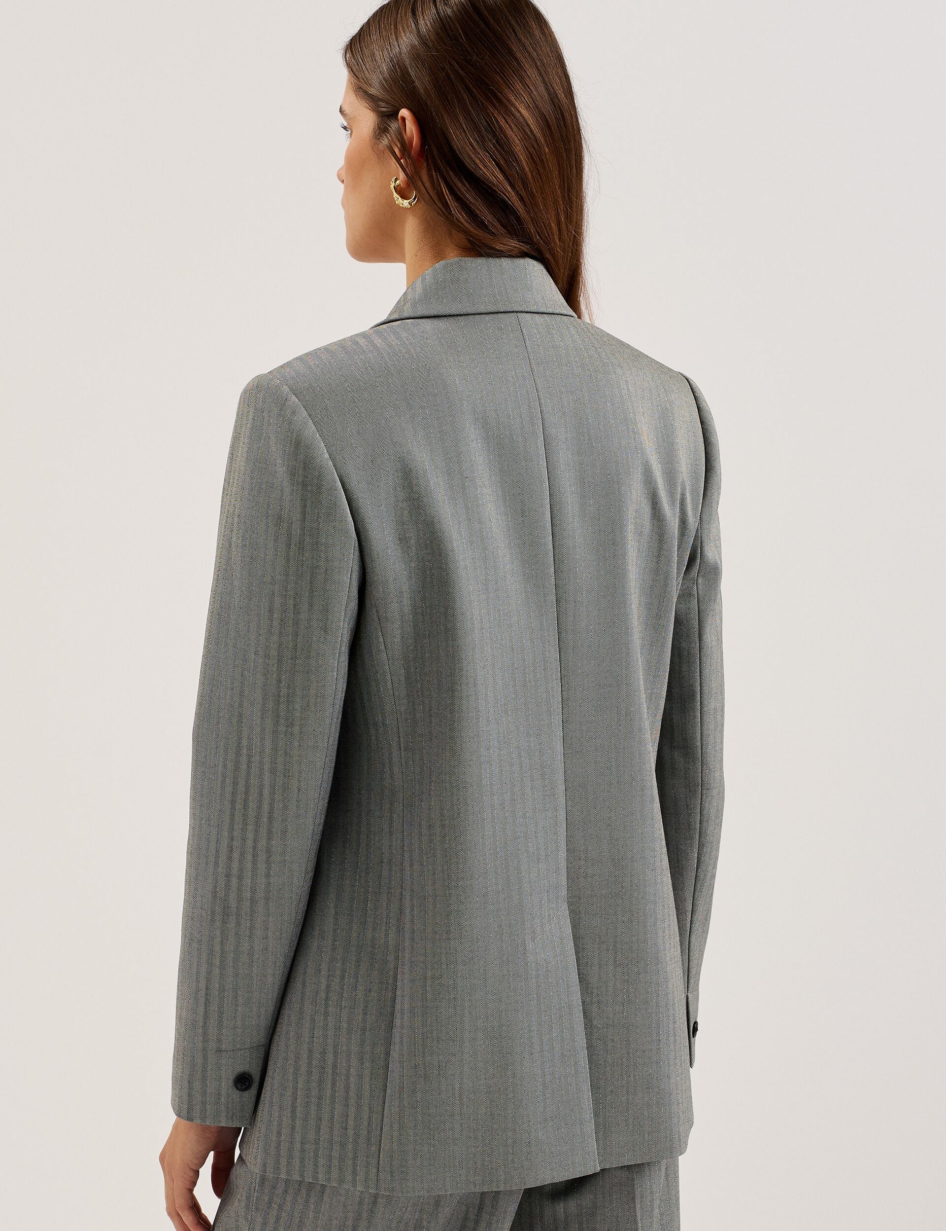 Ted Baker KOA - Oversized Herringbone Single Breasted Blazer