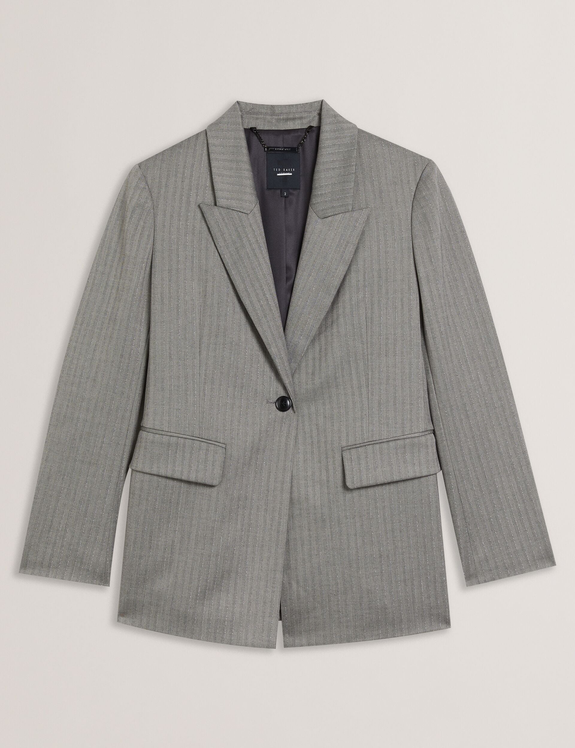 Ted Baker KOA - Oversized Herringbone Single Breasted Blazer