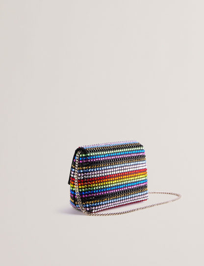 Ted Baker PRIDELA - Striped Crystal Mini Cross Body Bag