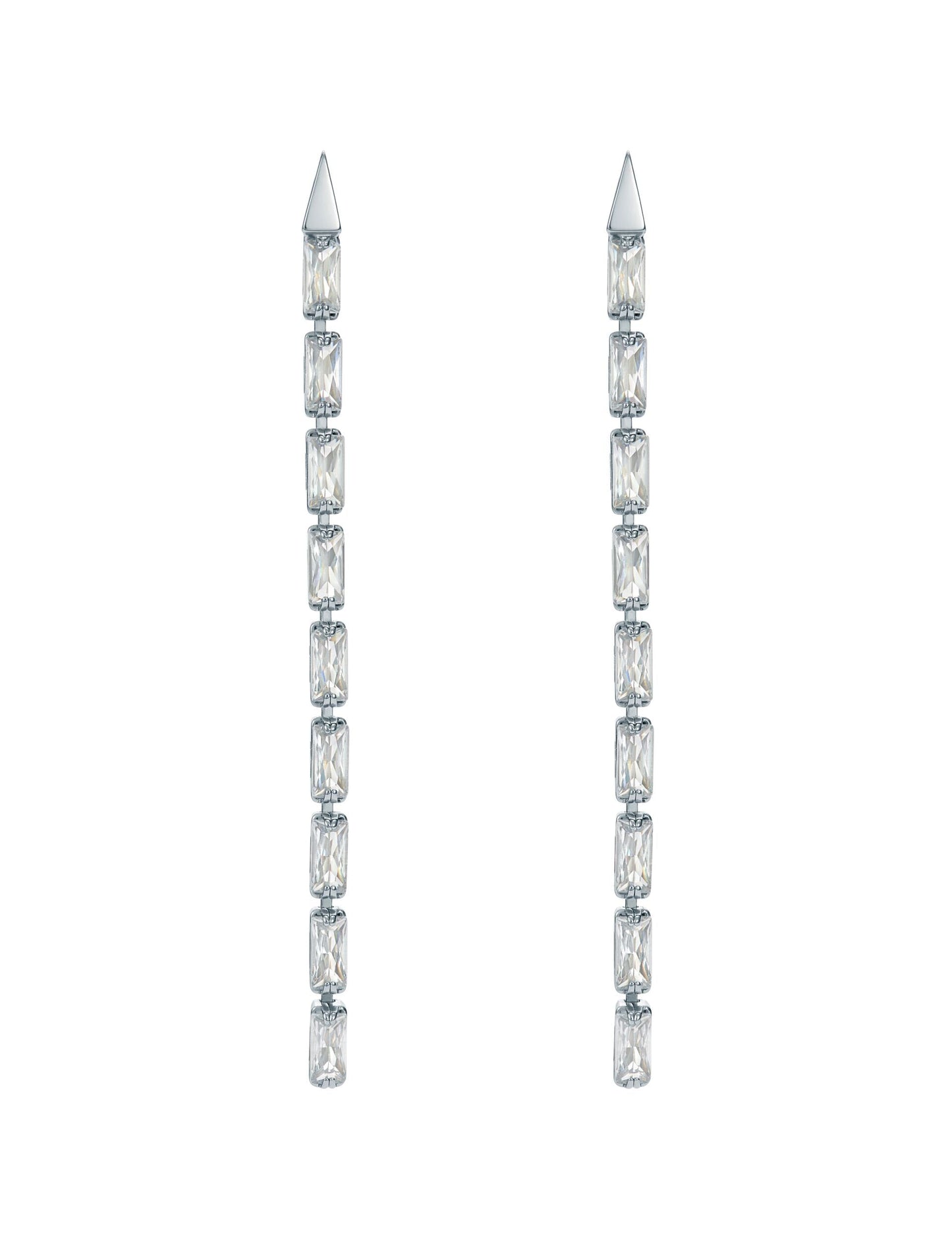 Ted Baker ISALIE - Baguette Crystal Long Drop Earrings
