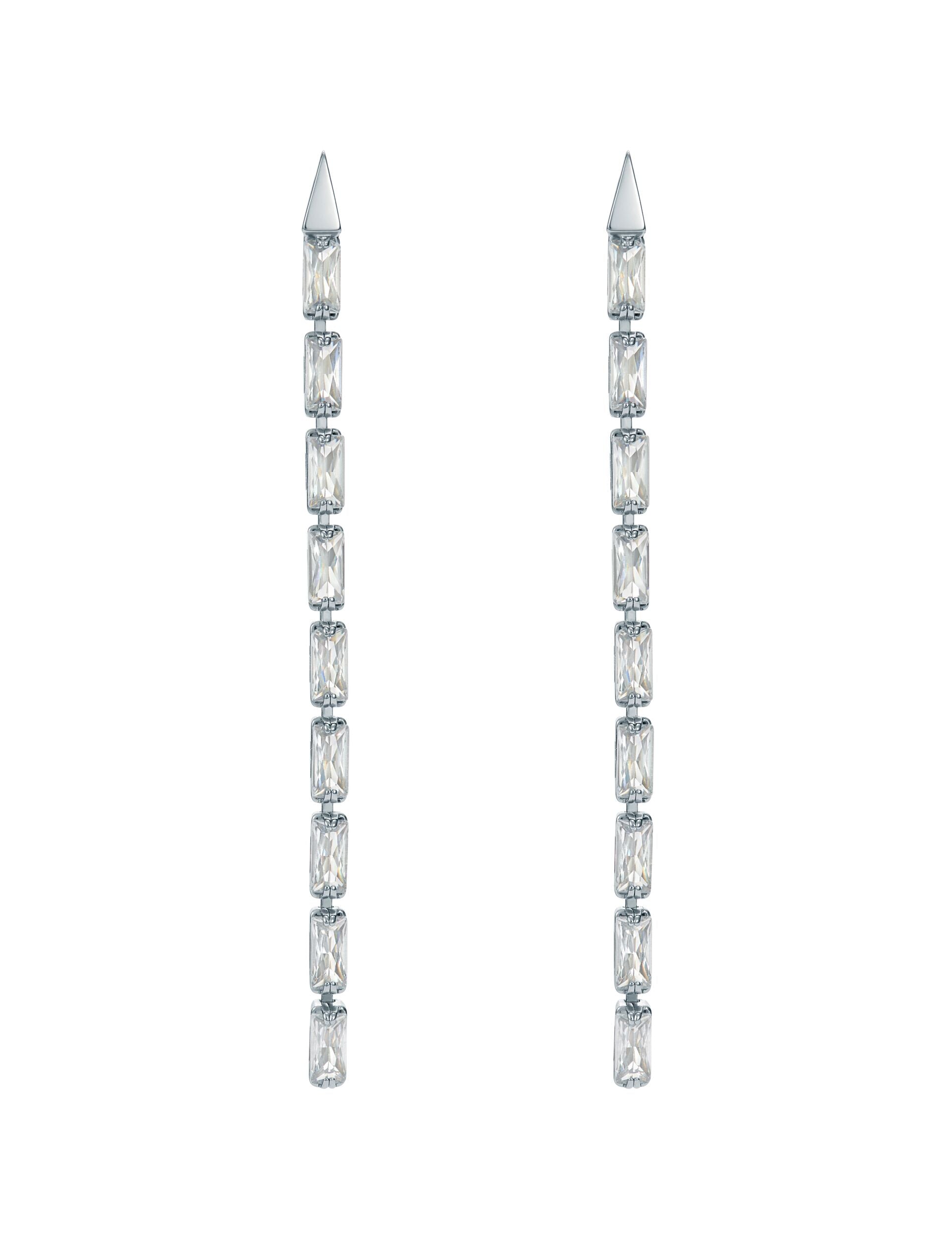 Ted Baker ISALIE - Baguette Crystal Long Drop Earrings