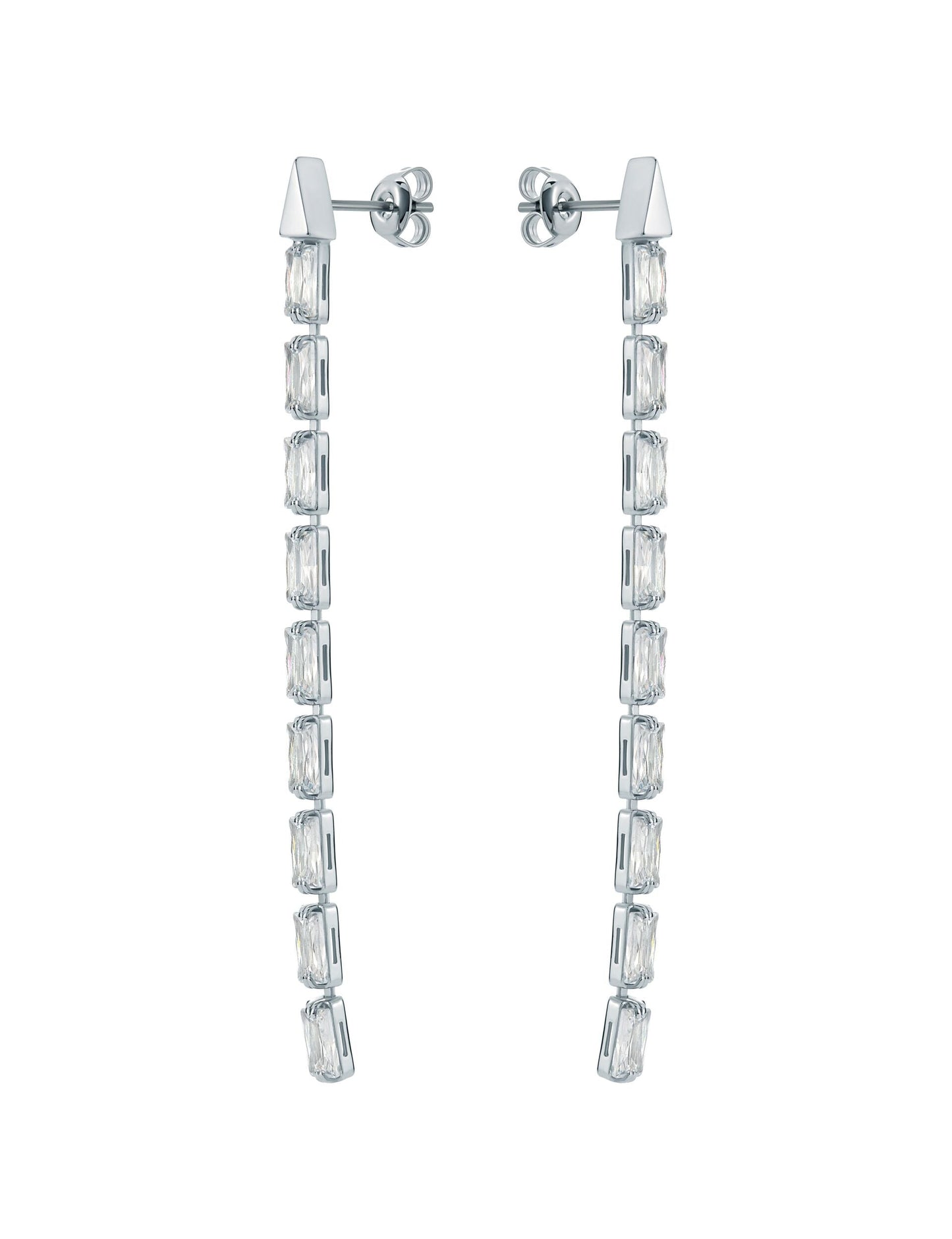 Ted Baker ISALIE - Baguette Crystal Long Drop Earrings