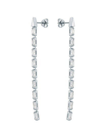 Ted Baker ISALIE - Baguette Crystal Long Drop Earrings