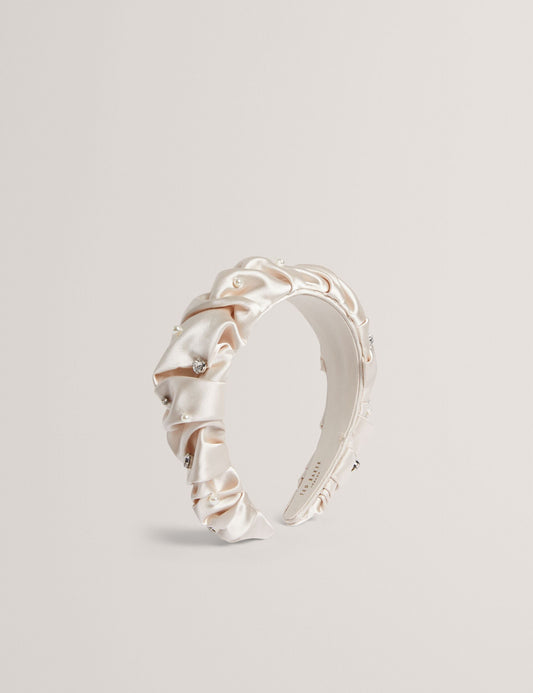 Ted Baker MELLSI - Rhinestone Ruched Satin Headband