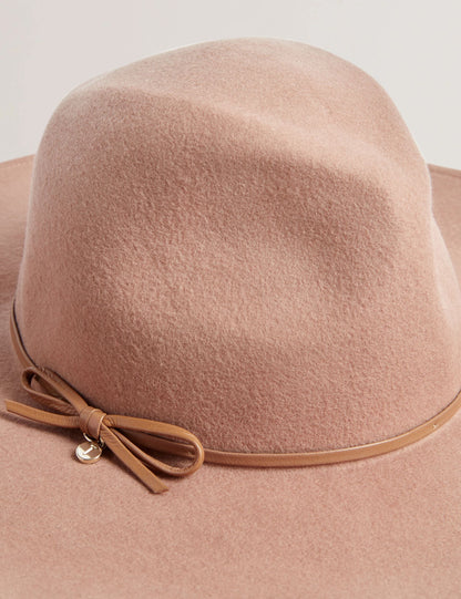 Ted Baker ABBIIIO - Bow Detail Pure Wool Fedora Hat