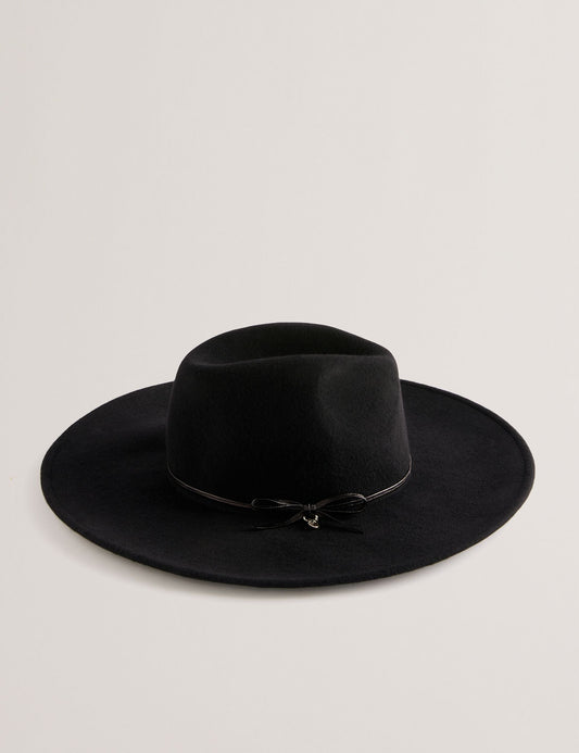 Ted Baker ABBIIIO - Bow Detail Pure Wool Fedora Hat