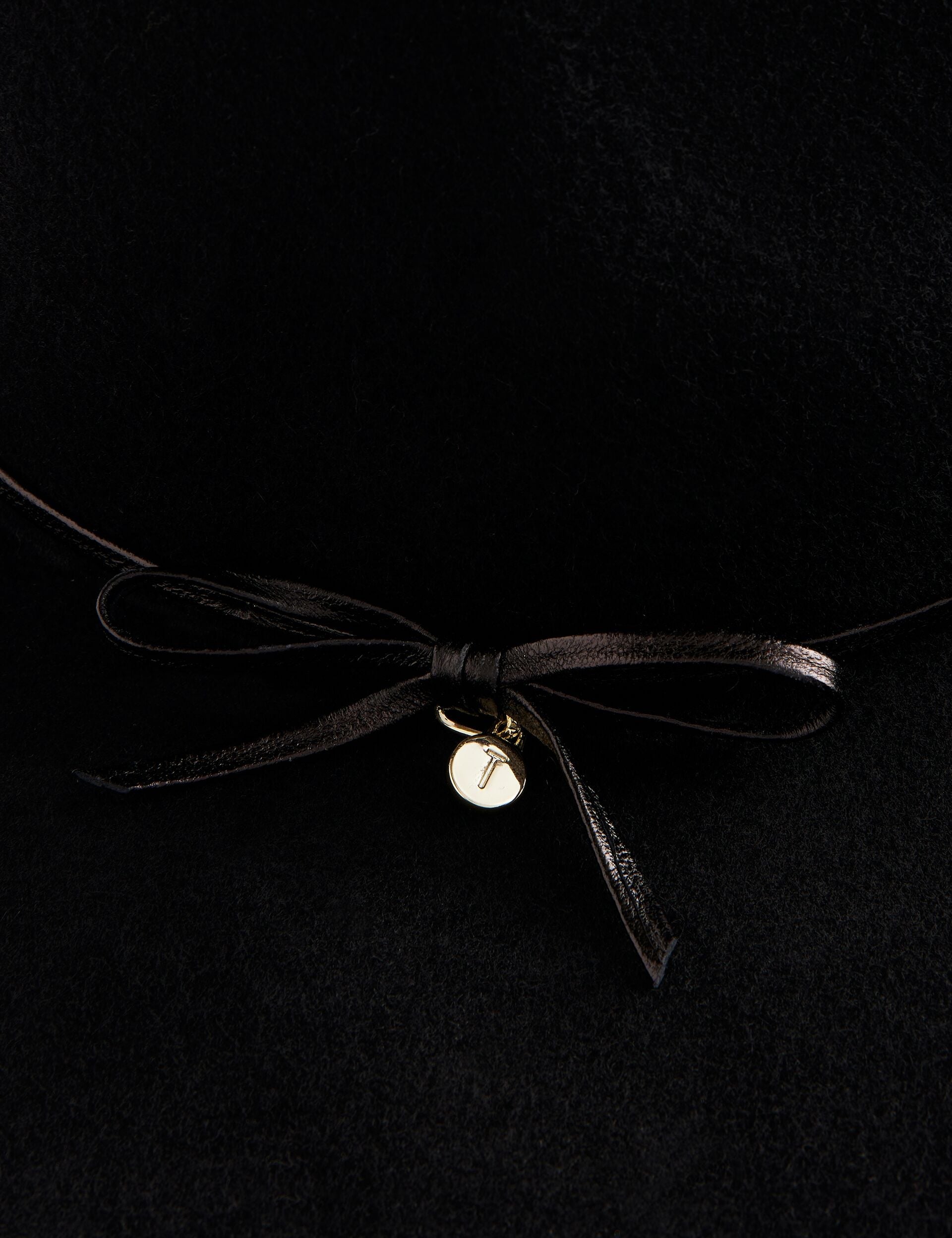 Ted Baker ABBIIIO - Bow Detail Pure Wool Fedora Hat