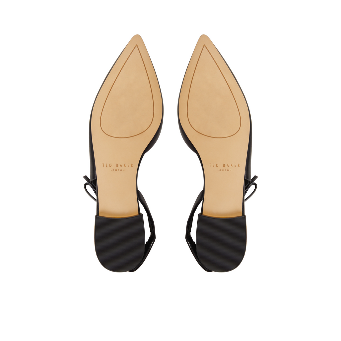Ted Baker JANE BOW - Bow Detail Slingback Leather Ballet Flats