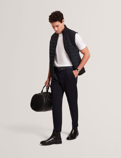 Ted Baker PAFAVOR Quilted Front Funnel Neck Zip-Up Gilet