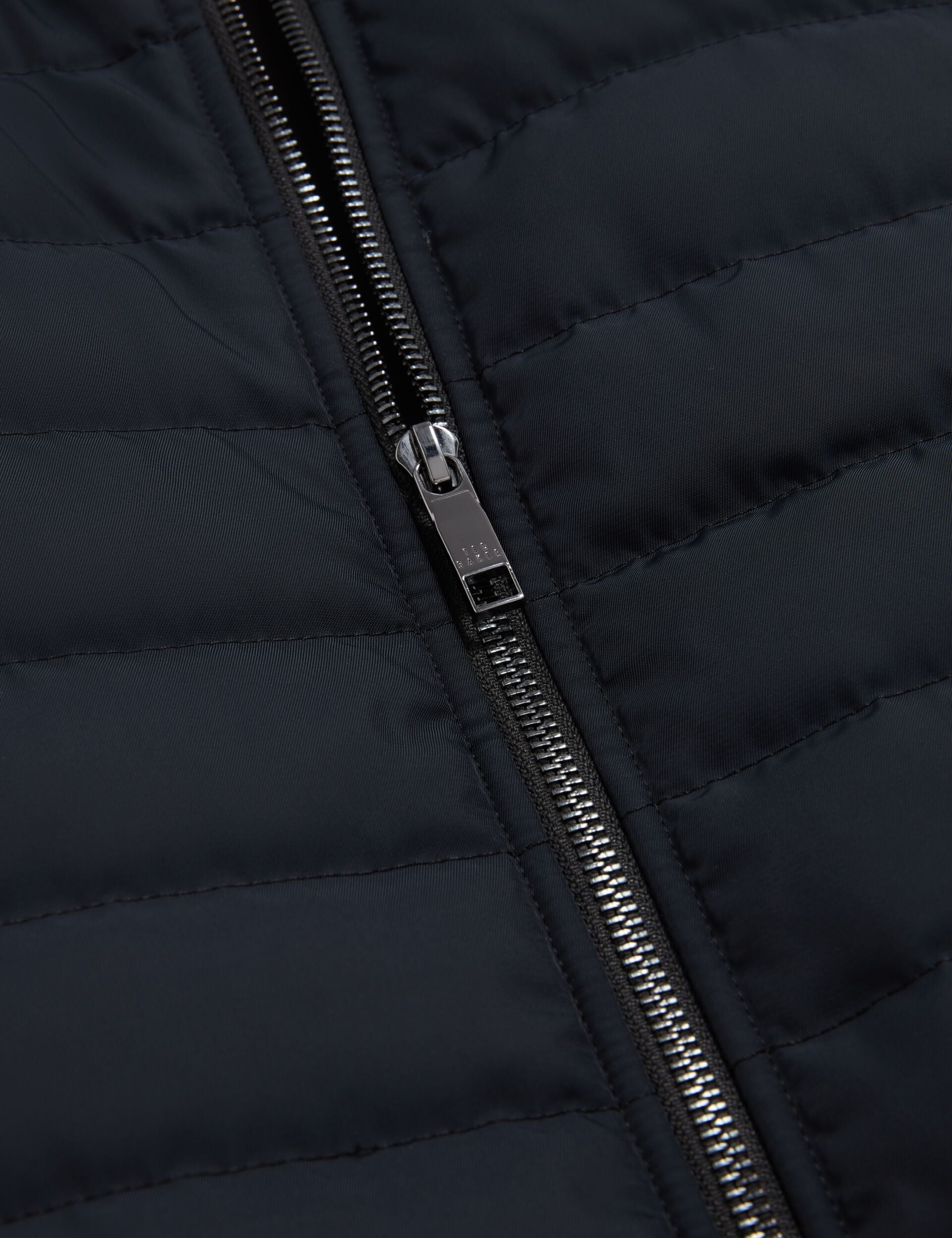 Ted Baker PAFAVOR Quilted Front Funnel Neck Zip-Up Gilet