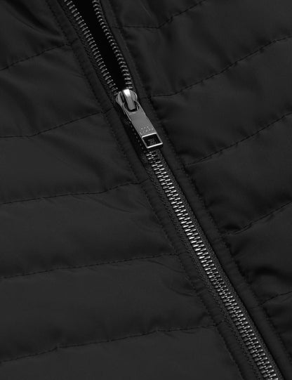 Ted Baker PAFAVOR Quilted Front Funnel Neck Zip-Up Gilet