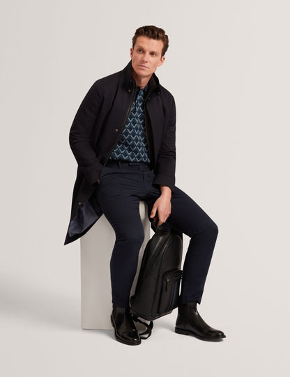 Ted Baker RUABON Funnel Neck Longline Jacket With Liner