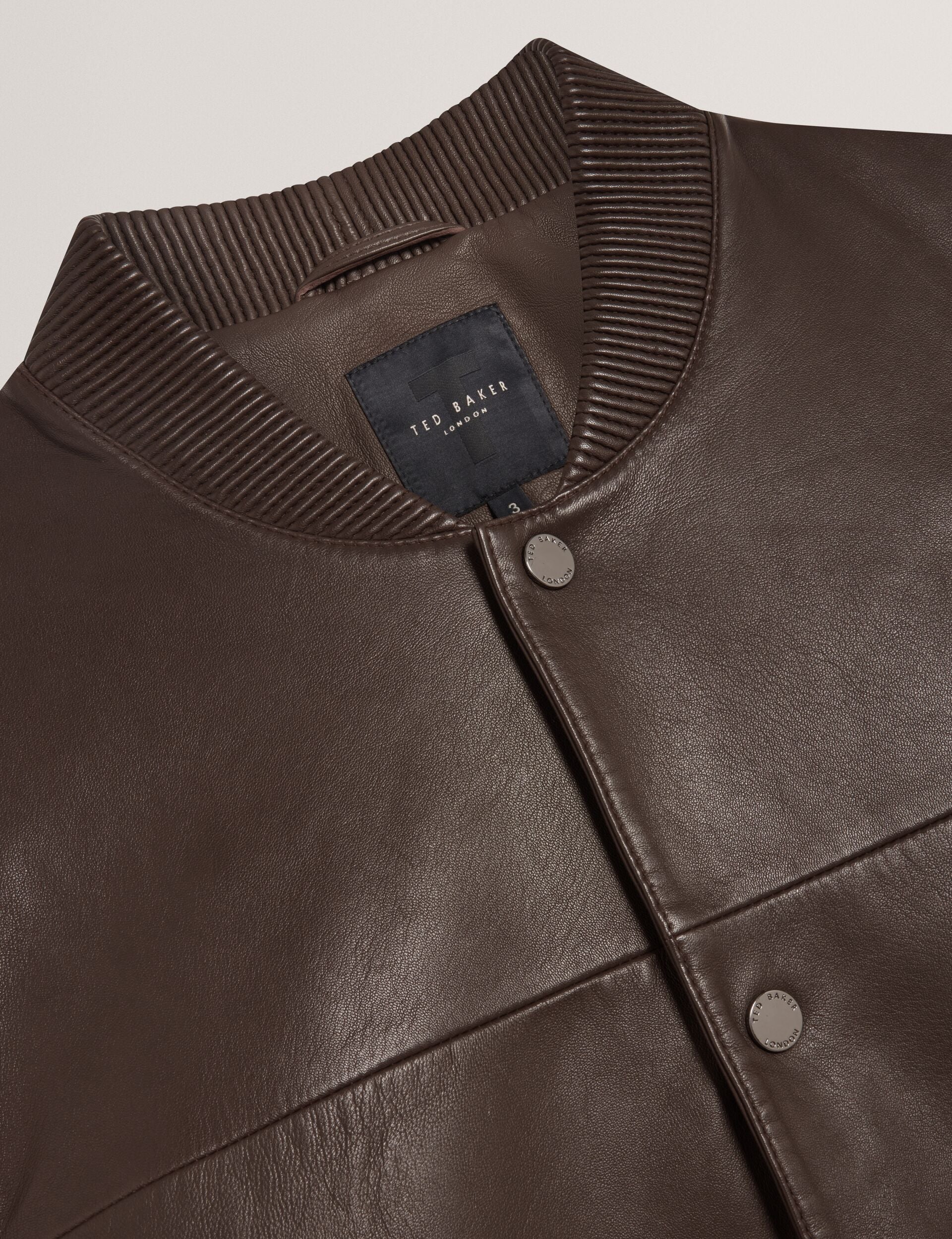 Ted Baker LEEAMS Leather Classic Bomber Jacket