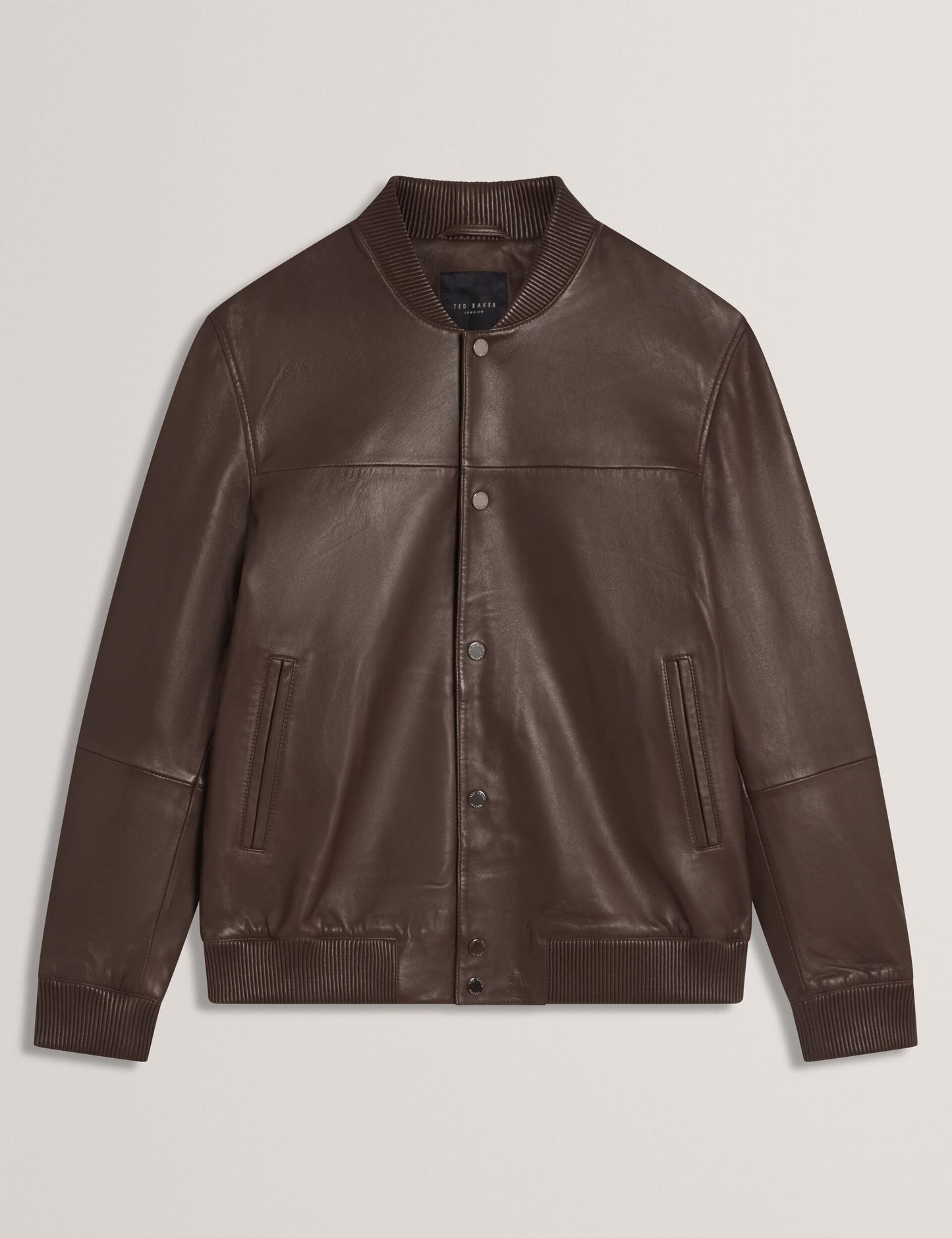 Ted Baker LEEAMS Leather Classic Bomber Jacket