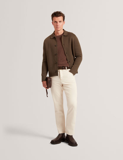 Ted Baker FREDER Knitted Cotton Blend Cardigan Jacket