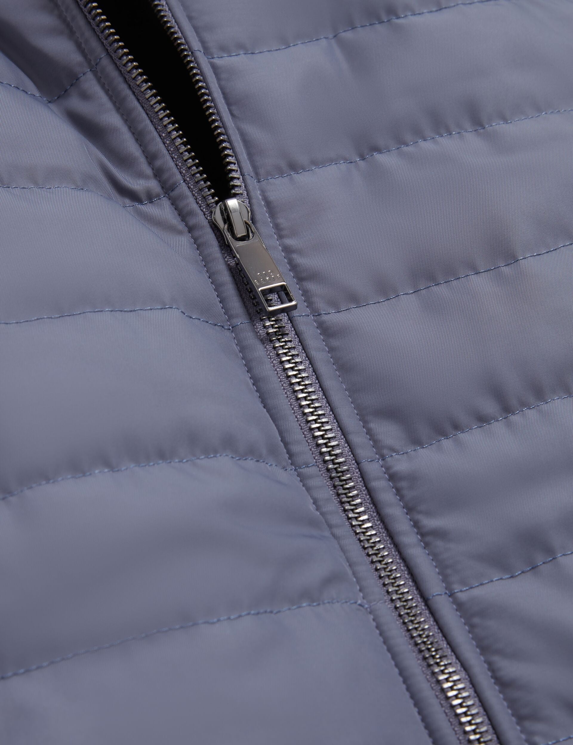 Ted Baker PAFAVOR Quilted Front Funnel Neck Zip-Up Gilet