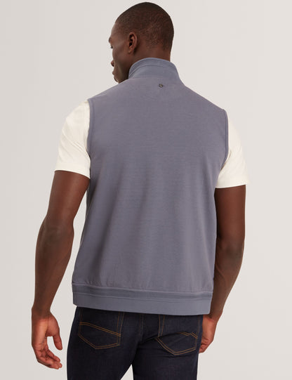 Ted Baker PAFAVOR Quilted Front Funnel Neck Zip-Up Gilet