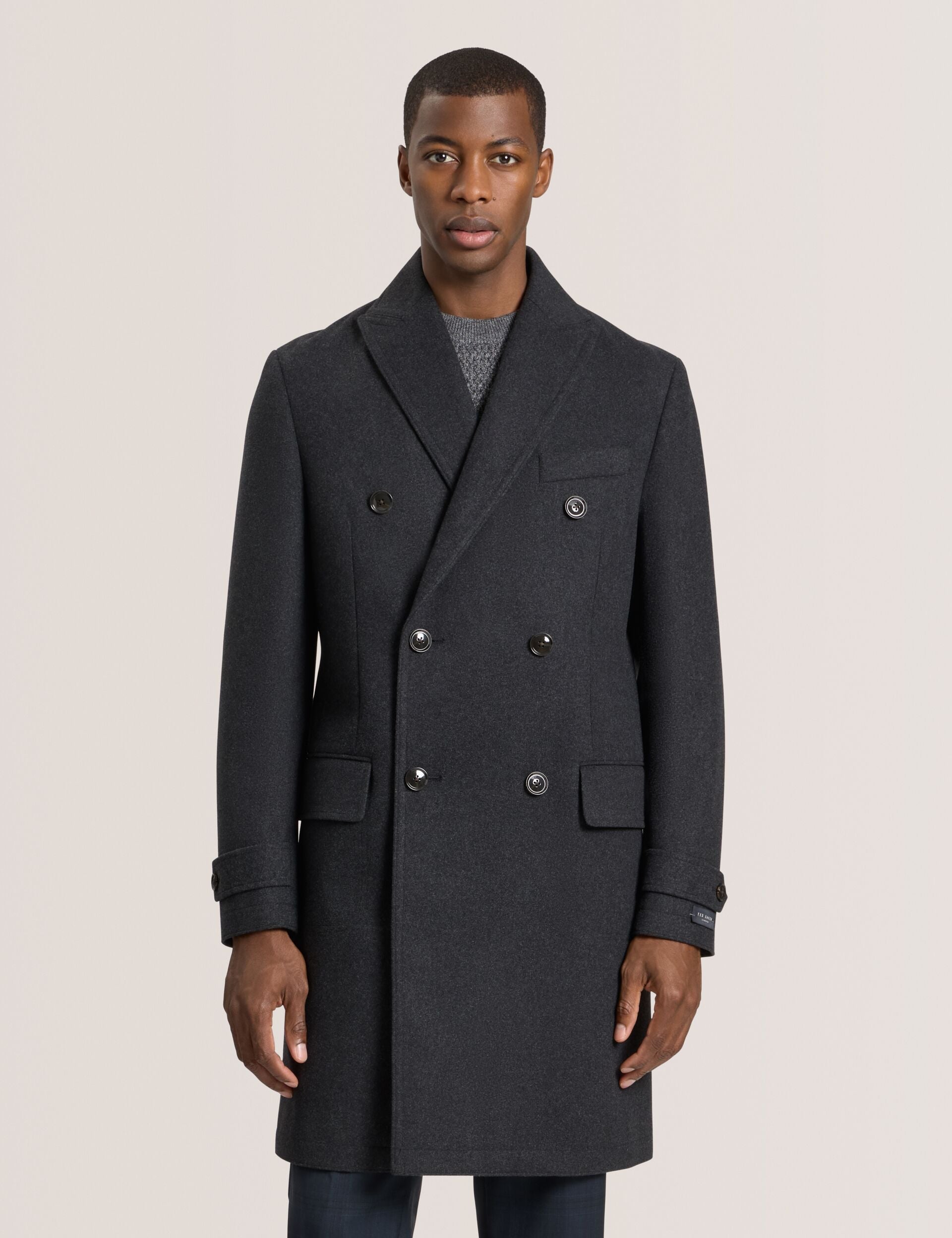 Ted Baker WINTHROP - Double Breasted Overcoat